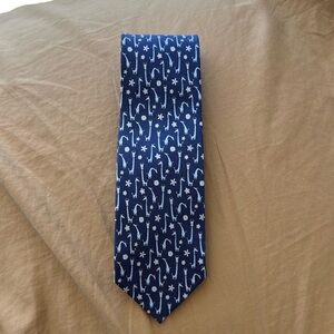 Salvatore Ferragamo gancini silk mens tie blue dancing giraffe